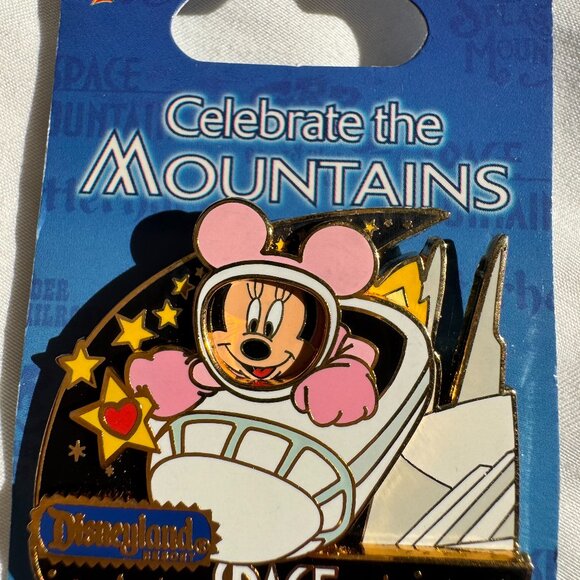 NWT Disneyland Celebrate the Mountains Space Mountain - Minnie Mouse Trading Pin - Picture 2 of 14